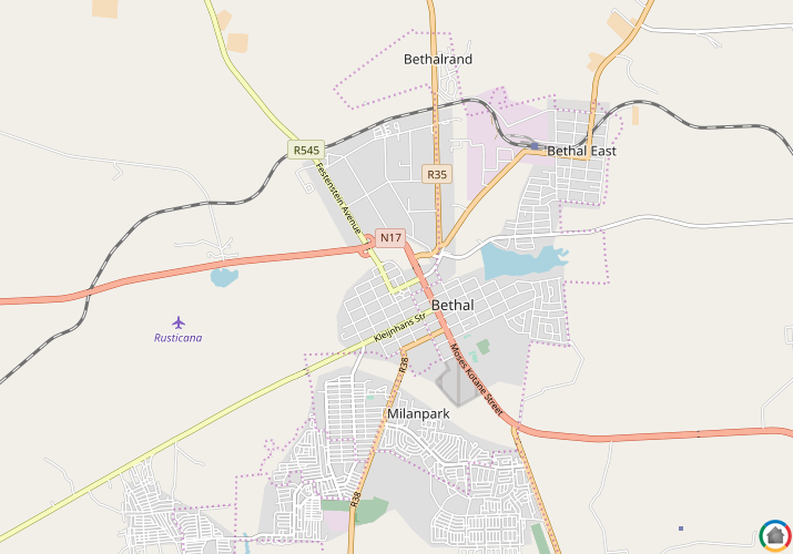 Map location of Bethal